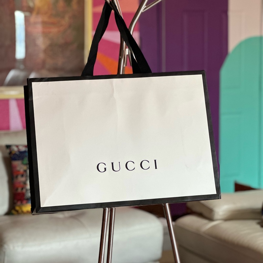 Gucci shopping paper bag gift bag
